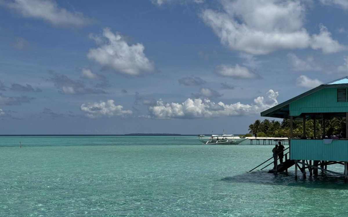 Crystal-clear waters surround Balabac Island in the Philippines.